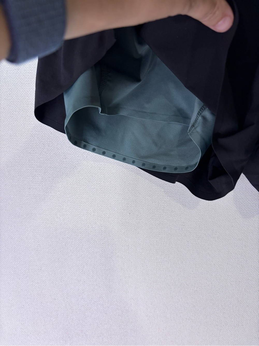 On Running Women's Black Athletic Shorts with Gray Trim - Picture 2 of 4